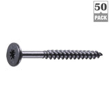 HeadLOK 3/16 in. 2-7/8 in. Star Drive, Flat Head Heavy Duty Wood Deck Screws (50-Pack) - Super Arbor