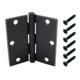 3-1/2 in. Chrome 5/8 in. Radius Security Door Hinges Value Pack (3-Pack)
