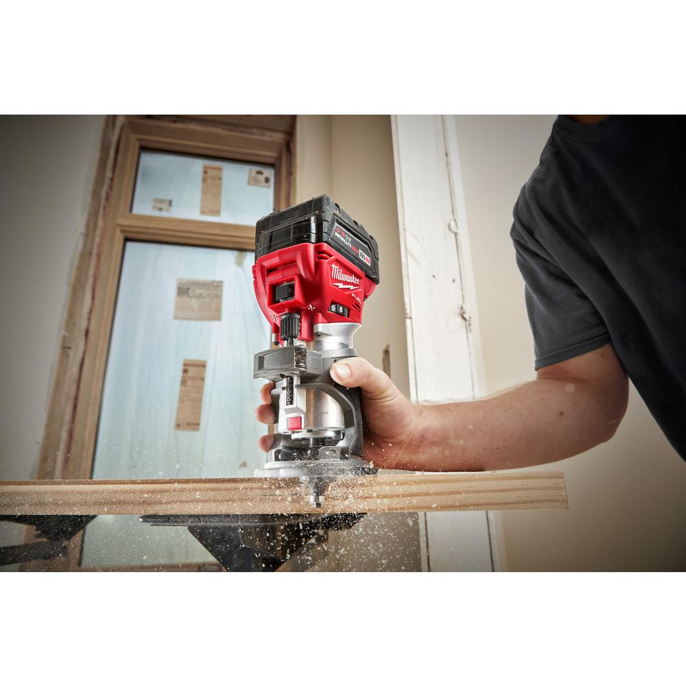 M18 FUEL 18-Volt Lithium-Ion Brushless Cordless Compact Router & Jig Saw Combo Kit (2-Tool) W/5.0Ah Battery & Charger