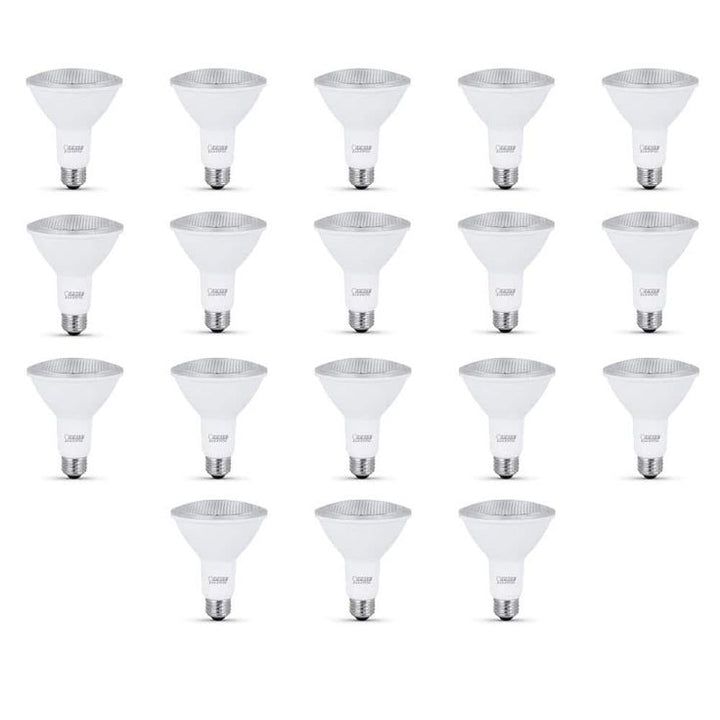 Feit Electric 75-Watt Equivalent (3000K) PAR30 LED Flood Light Bulb, Warm White (18-Pack)