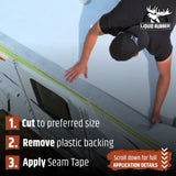 Liquid Rubber Seam Tape, 4 in x 50 ft Roof Seam Tape Roll
