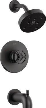 Delta Trinsic Matte Black 1-Handle Bathtub and Shower Faucet
