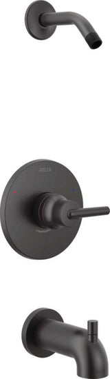 Delta Trinsic Monitor 14 Series Tub and Shower Trim – Less Shower Head, Matte Black