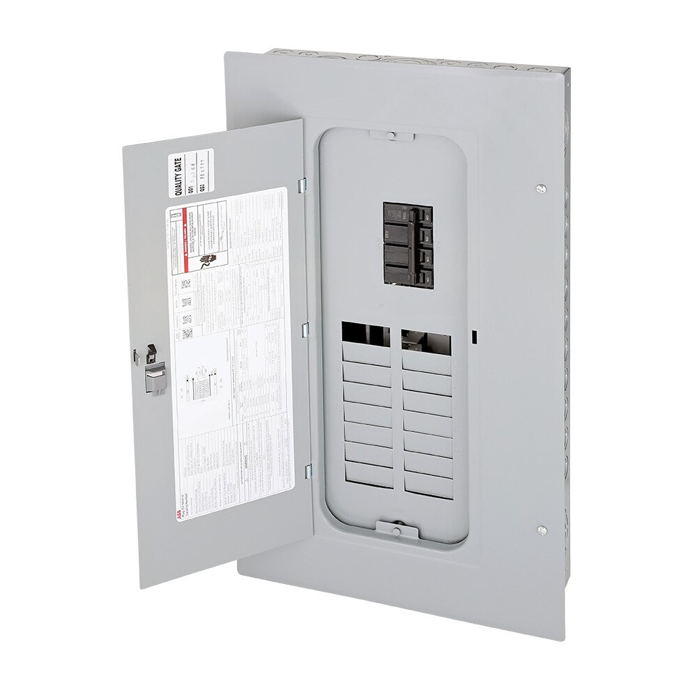 ABB ReliaHome P-Series 150-Amp 16-space load center - installed context
