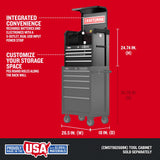 CRAFTSMAN 2000 Series 26.68-in W x 24.7-in H x 16.32-in D 4-Drawer Steel Tool Chest (Black)