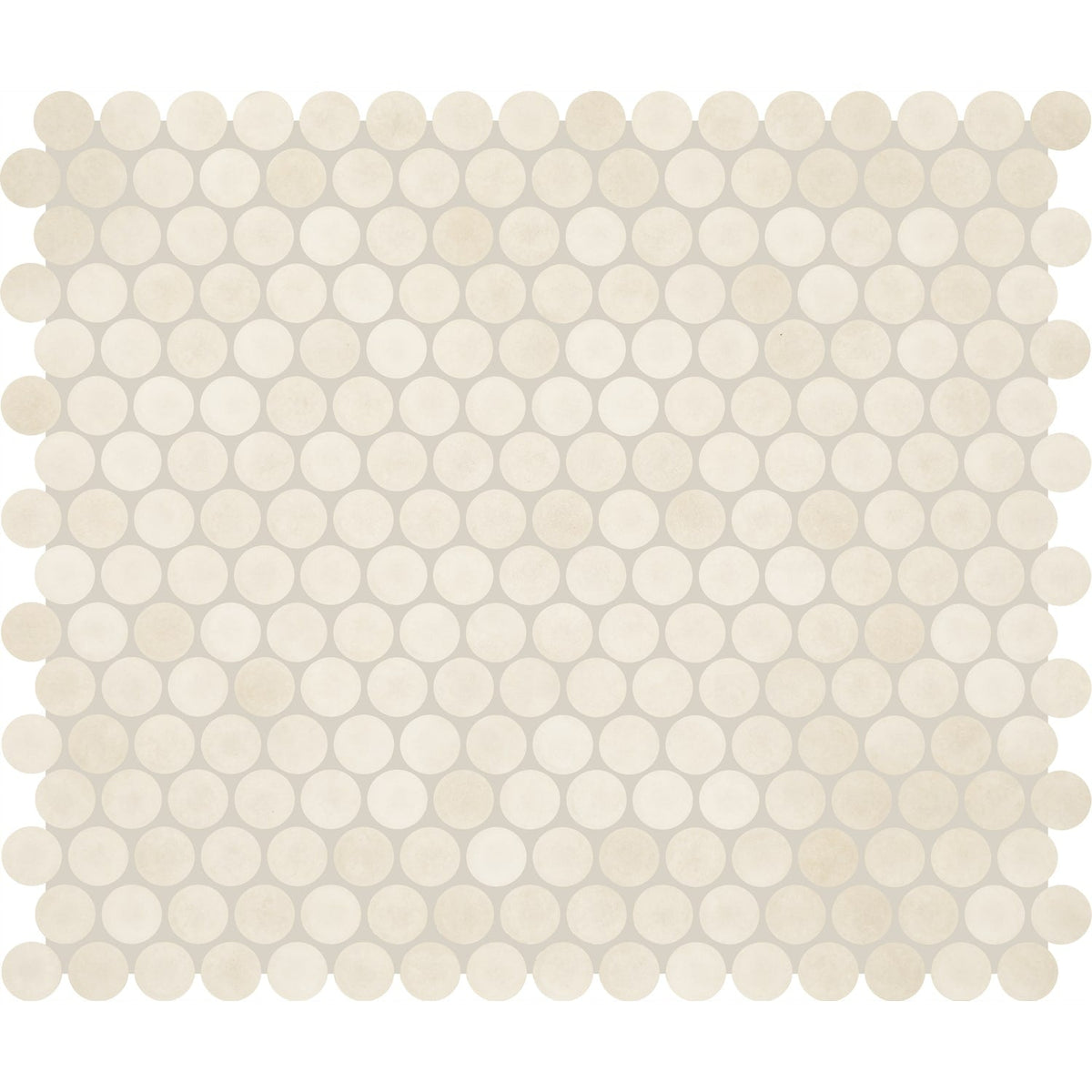 Daltile Handcrafted Artistry Canvas 11-in x 13-in Matte Ceramic Handcrafted look Round Mosaic Floor and Wall Tile product image