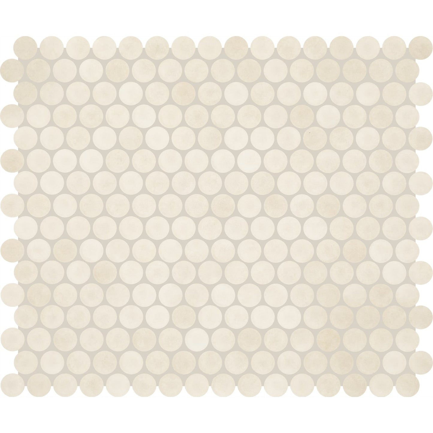 Daltile Handcrafted Artistry Canvas 11-in x 13-in Matte Ceramic Handcrafted look Round Mosaic Floor and Wall Tile product image