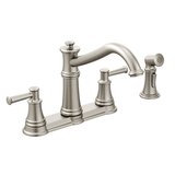 Moen Belfield 2-Handle Standard Kitchen Faucet with Side Spray, Oil Rubbed Bronze