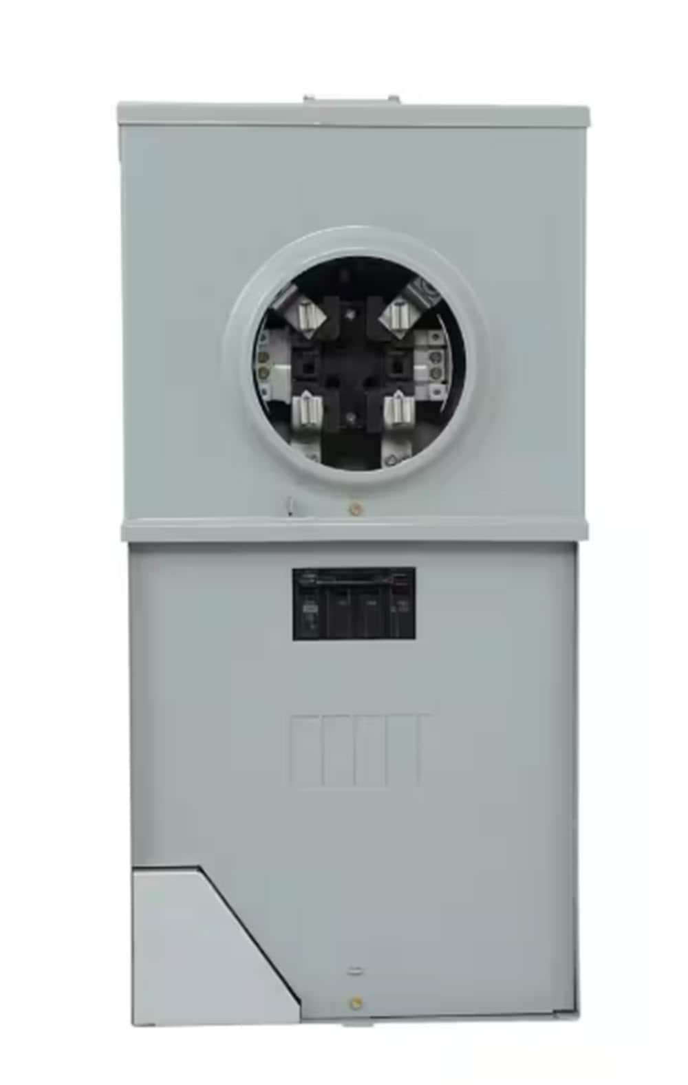 Midwest Compatible with ABB and GE THQL, THHQL Standard, Pigtail AFCI, GFCI and DFCI breakers 200-Amp 4-space load center - front view