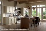 Project Source Oak Brook 12-in W x 35-in H x 23.75-in D Unfinished Oak Door and Drawer Base Cabinet, Fully Assembled