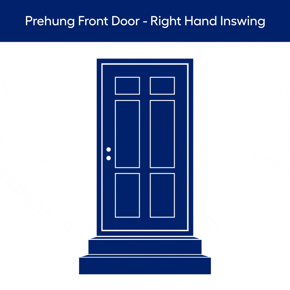 JELD-WEN 36x80 Steel prehung entry door, Right-hand inswing, Painted – creative view 2