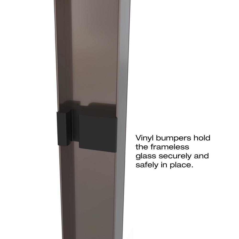 Classic 60 in. x 70 in. Semi-Frameless Sliding Shower Door in Oil Rubbed Bronze with Clear Glass - Super Arbor