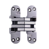 1-1/8 in. x 4-5/8 in. Satin Chrome Invisible Hinge - Super Arbor