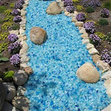 Margo Garden Products 1/2 in. 25 lb. Medium Blue Hawaii Landscape Fire Glass - Super Arbor
