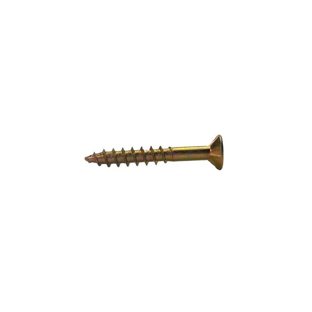 #6 x 1-5/8 in. Philips Bugle-Head Coarse Thread Gold Screw (1 lb./Pack)