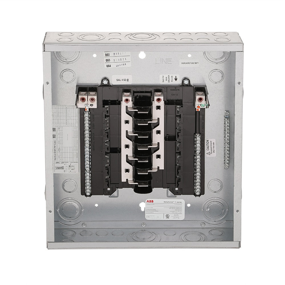 ABB ReliaHome T-Series 125-Amp 12-space load center - detail view