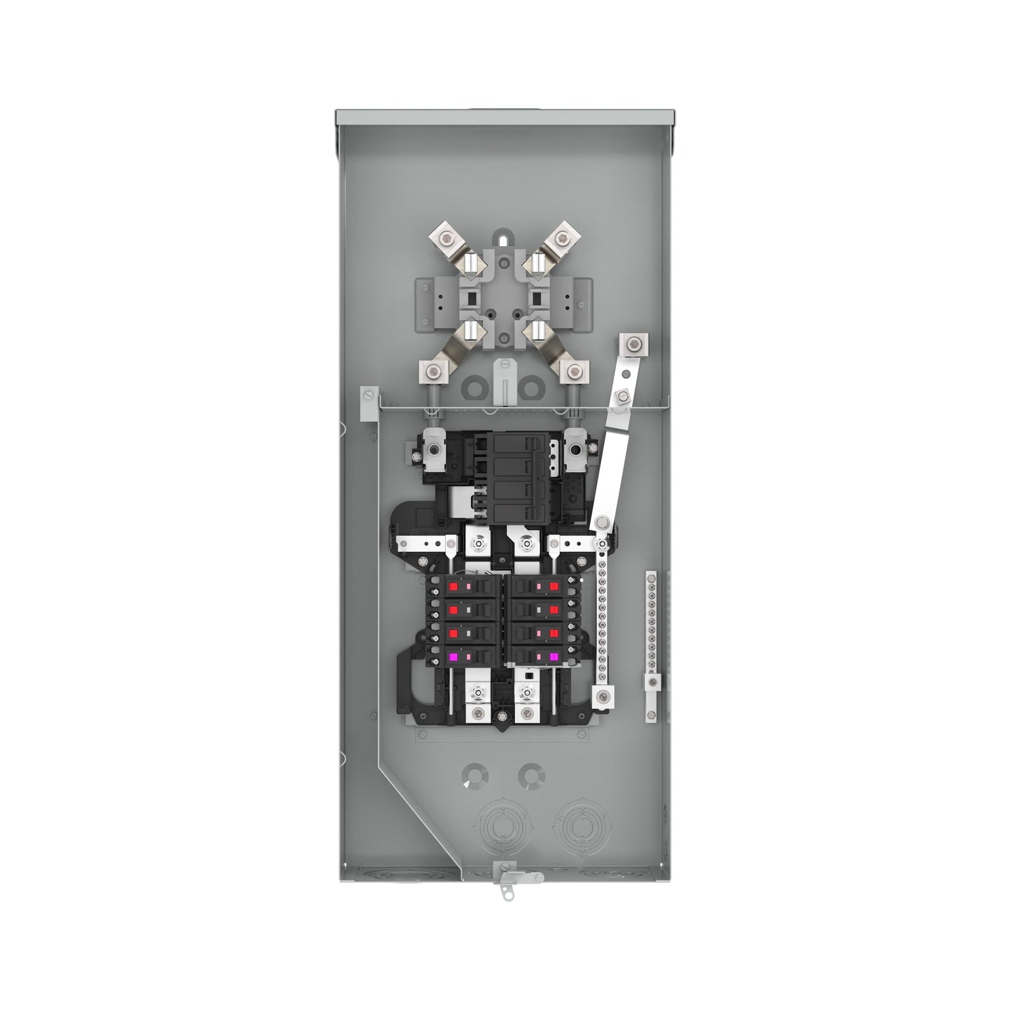 ABB ReliaHome 200-Amp 8-space load center - side view
