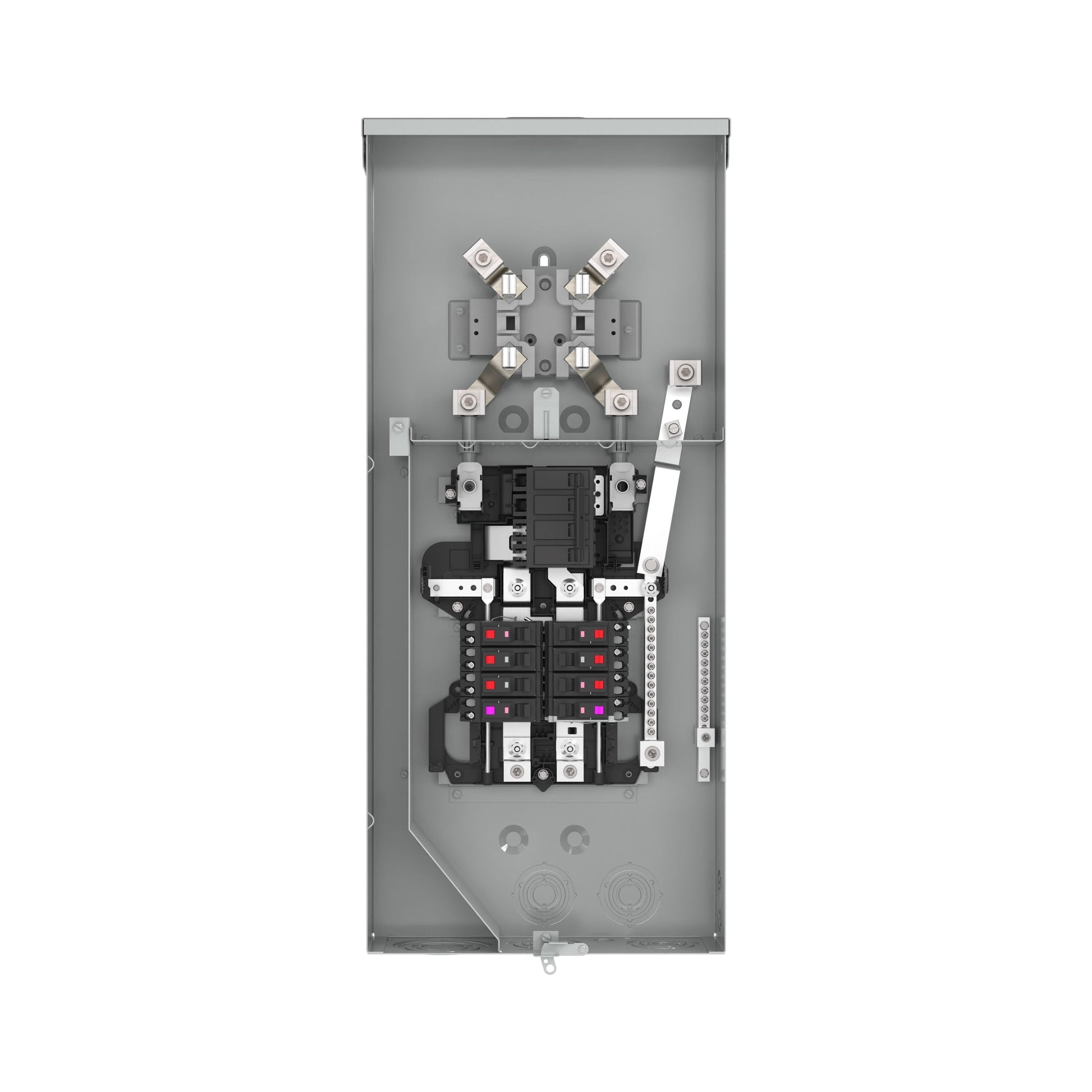ABB ReliaHome 200-Amp 8-space load center - side view