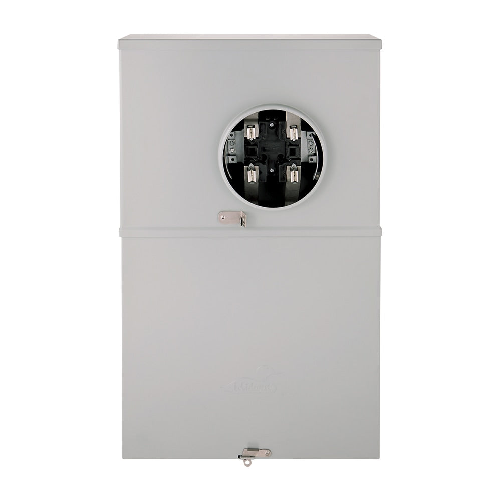 Midwest Compatible with ABB and GE THQL, THHQL Standard, Pigtail AFCI, GFCI and DFCI breakers 200-Amp 4-space load center - detail view