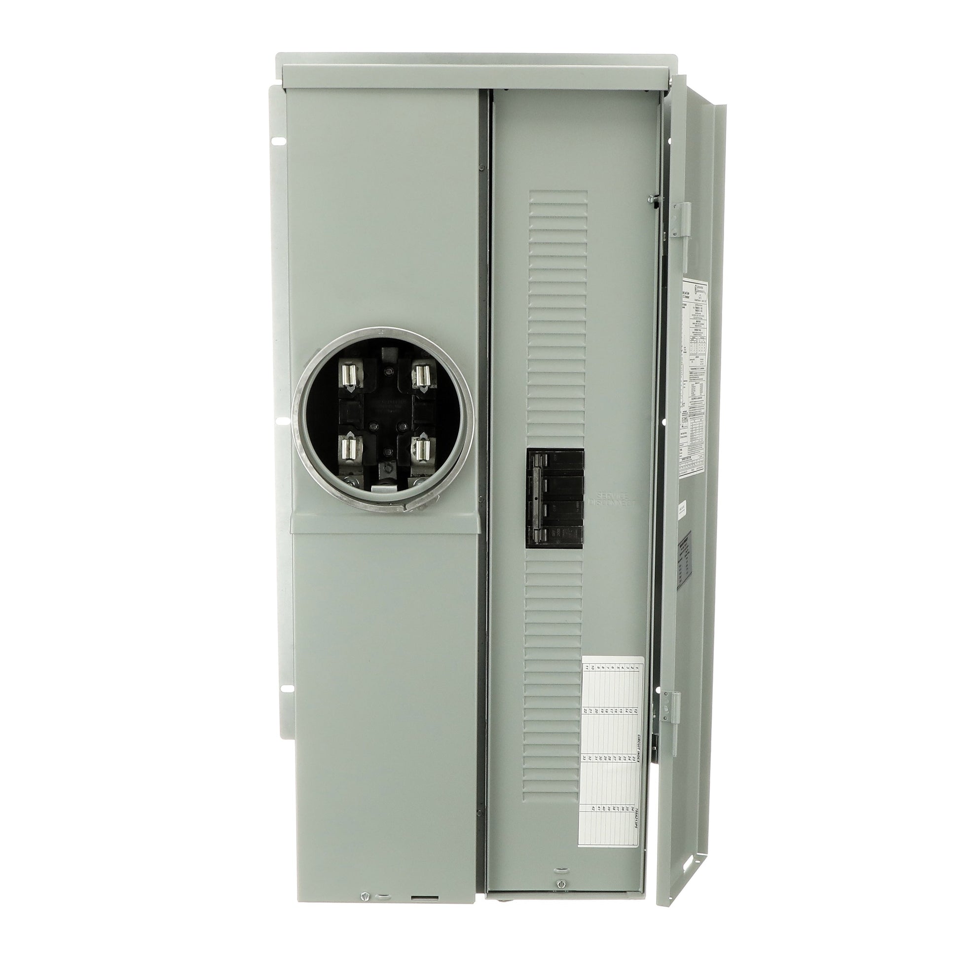 ABB ReliaHome 200-Amp 20-space load center - detail view