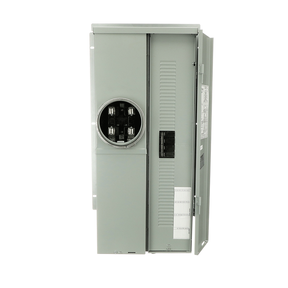 ABB ReliaHome 200-Amp 20-space load center - angle view