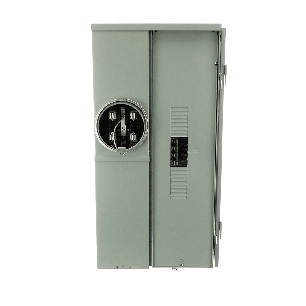 ABB ReliaHome 200-Amp 8-space load center - angle view