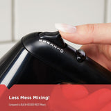 6-Speed Black Hand Mixer with 2 Wire Beaters, 2 Dough Hooks and Storage Case