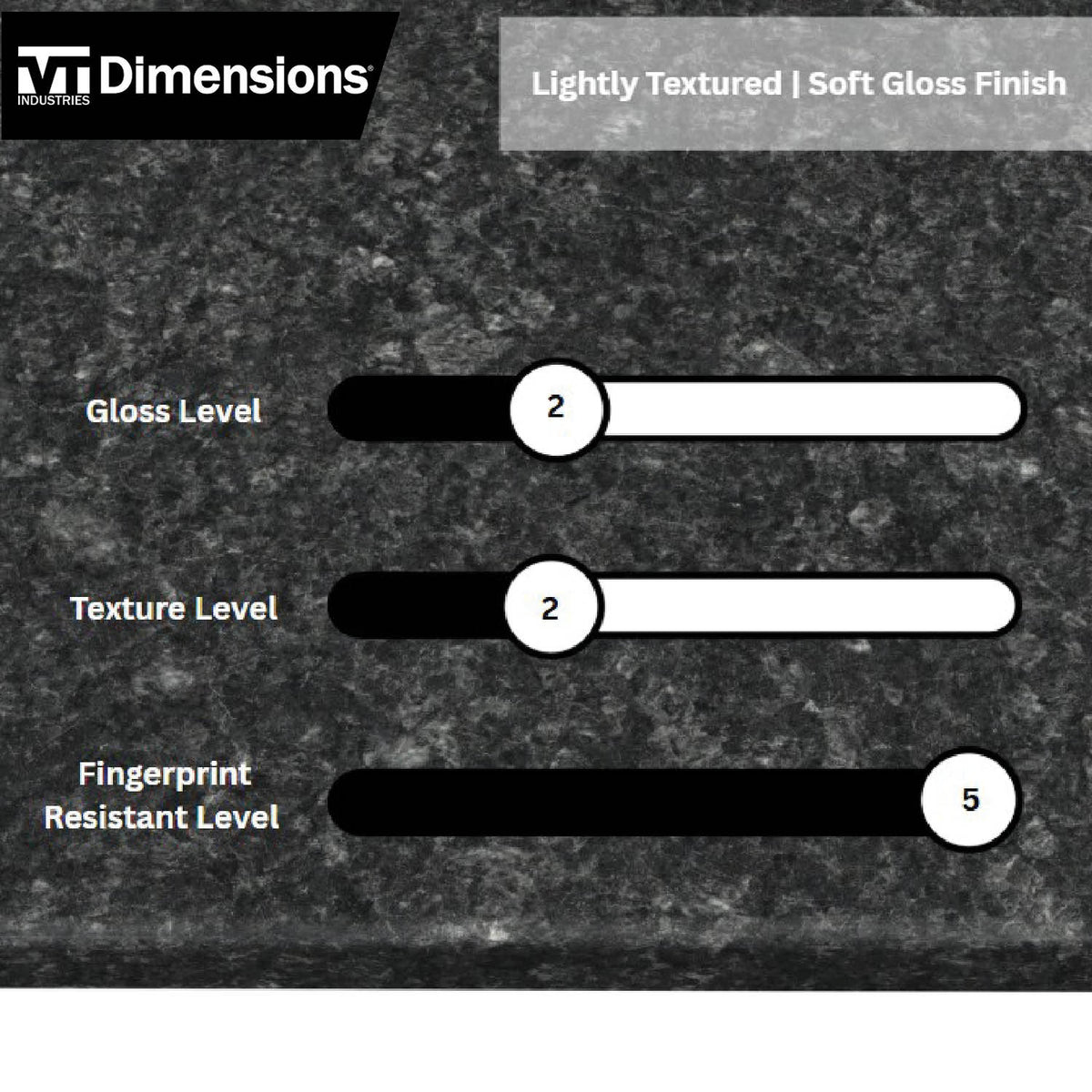 VT Dimensions Formica 10-ft Midnight Stone Etchings Right-Hand Miter-Cut Laminate Kitchen Countertop with Integrated Backsplash