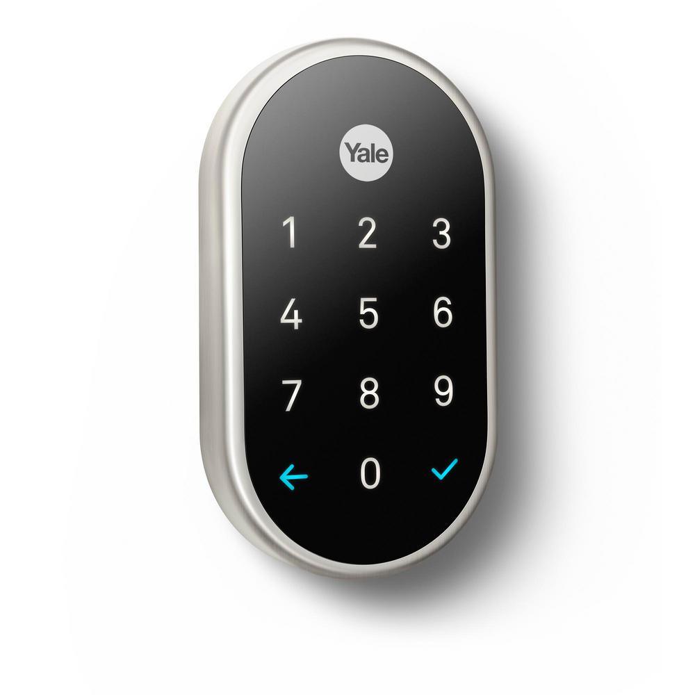 Nest x Yale Lock Satin Nickel with Google Nest Connect - Super Arbor