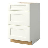 allen + roth Aveley 21-in W x 34.5-in H x 24-in D Linen Maple Drawer Base Semi-Custom Cabinet