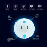 Mini Round Wi-Fi Smart Plug Works with Alexa and Google Home for Voice Control Save Energy (4-Pack) - Super Arbor
