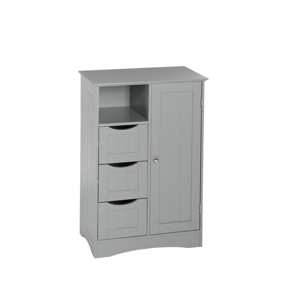 Ashland 22 in. W x 32 in. H 1-Door, 3-Drawer Floor Cabinet in Espresso - Super Arbor
