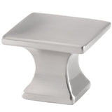 1-1/4 in. SQ Studio Collection Satin Nickel Cabinet Knob - Super Arbor