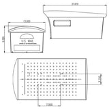 Mailsafe Large, Plastic, Locking, Post Mount Mailbox, Black - Super Arbor