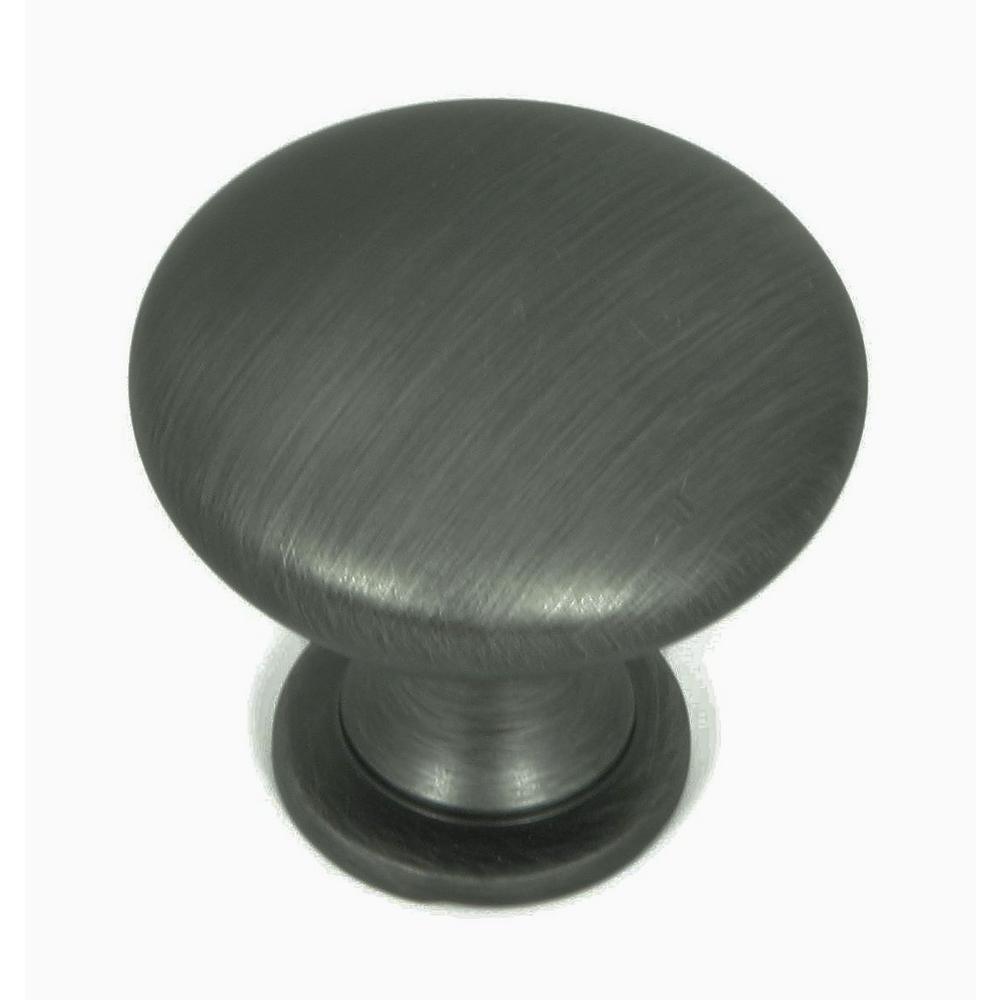 1.25 in. Matte Black Round Cabinet Knob (Pack of 10) - Super Arbor