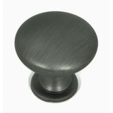 1.25 in. Matte Black Round Cabinet Knob (Pack of 10) - Super Arbor