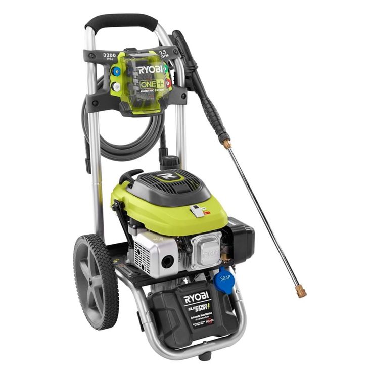 RYOBI 3,200 PSI 2.5 GPM ONE+ 18-Volt Electric Start Gas Pressure Washer with 15 in. Surface Cleaner