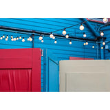 Indoor and Outdoor 50 ft. Black Warm White LED Plug-in String Light, 50-Light Bulbs Included