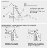 Blum Bi-Fold Frameless Cabinet Hinge (2-Pack) - Super Arbor