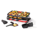 Black Raclette/Party Indoor Grill Set