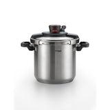 8 qt. Stainless Steel Stove Top Pressure Cooker with Steam Basket