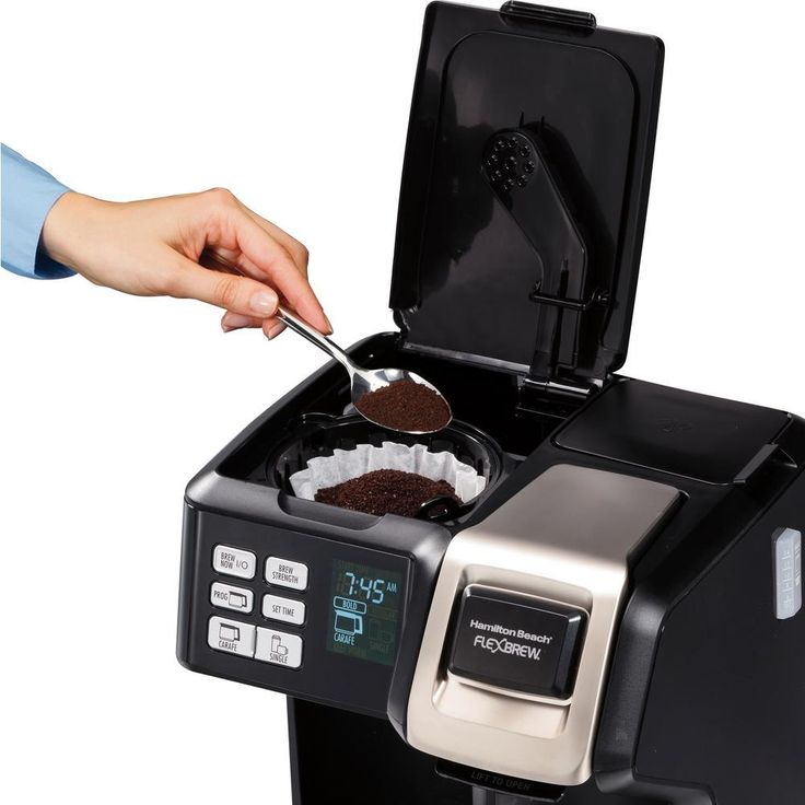 Flex Brew 2-Way 10-Cup Black Drip Coffee Maker with Thermal Carafe