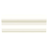 American Olean Linea Gloss Black Ceramic Chair Rail Tile (2-in x 6-in) - Super Arbor