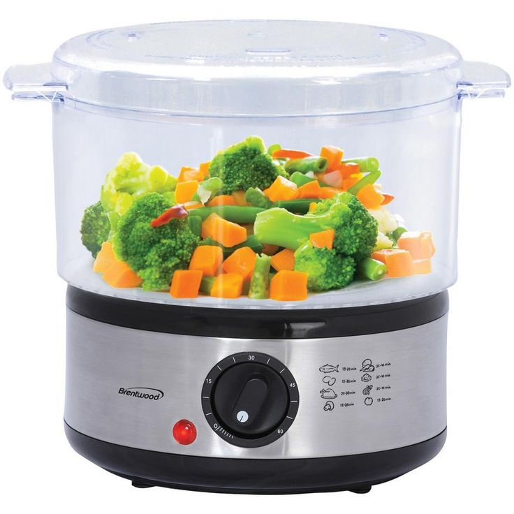 20-Cup Silver 2-Tier Food Steamer