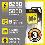 CHAMPION POWER EQUIPMENT 6250/5000-Watt Gasoline Powered Recoil Start Portable Generator