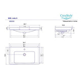 Nameeks Porto Wall Mounted Bathroom Sink in White
