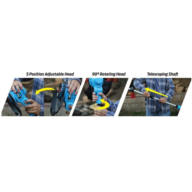 Pulsar 20-Volt Lithium-Ion Electric Cordless 10 in. Grass Trimmer with 2.0 Ah Battery, Charger and Replaceable Trimmer Blades