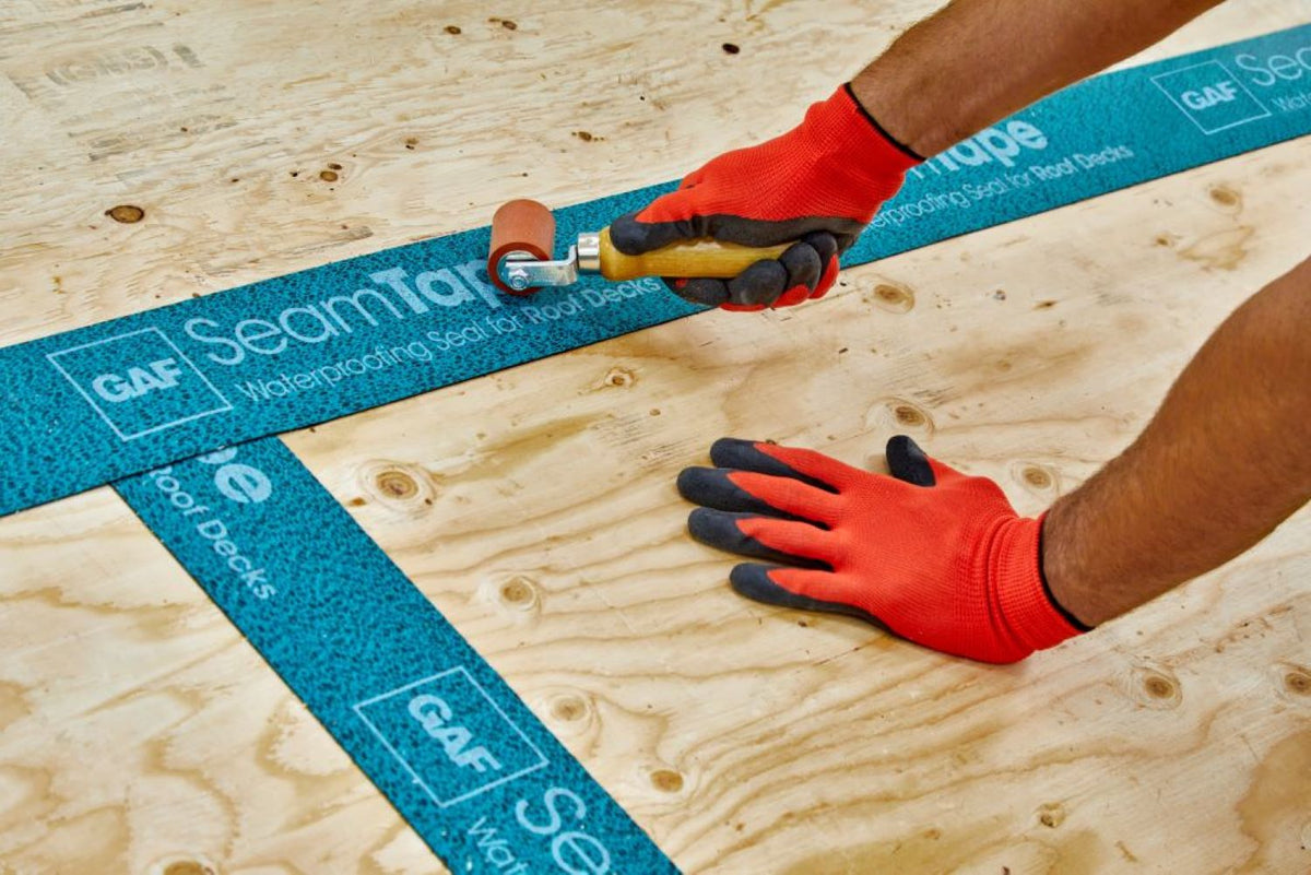 GAF 5-Pack Roof Deck Seam Tape, 0.75-ft x 9-in, Teal Green