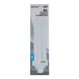 200W Equiv PL CFLNI Triple Tube 4-Pin Plug-in GX24Q-4 Base Compact Fluorescent CFL Light Bulb, Cool White 4100K(50-Pack)