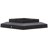 Solar 4 in. x 4 in. Bronze Outdoor Integrated LED Deck Post Light with 6 in. x 6 in. Adapter (2-Pack)